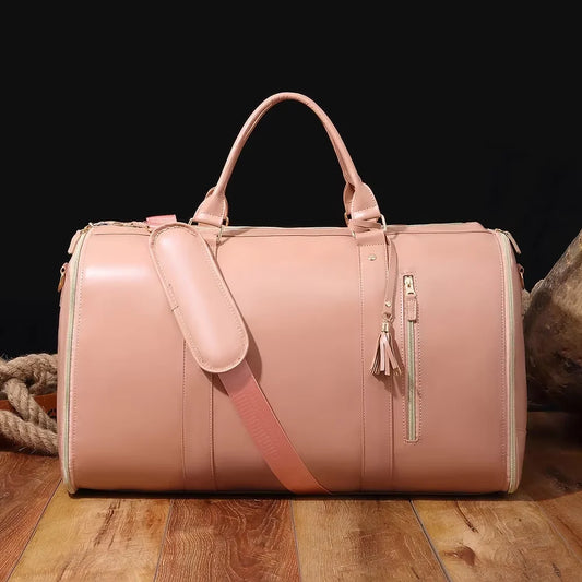 Extra Large Luggage Travel Bag Waterproof Leather Handheld Folding Luggage Outdoor Fitness Bag Multi Functional Storage Bag Peaceful Pleasures Health and Wellness