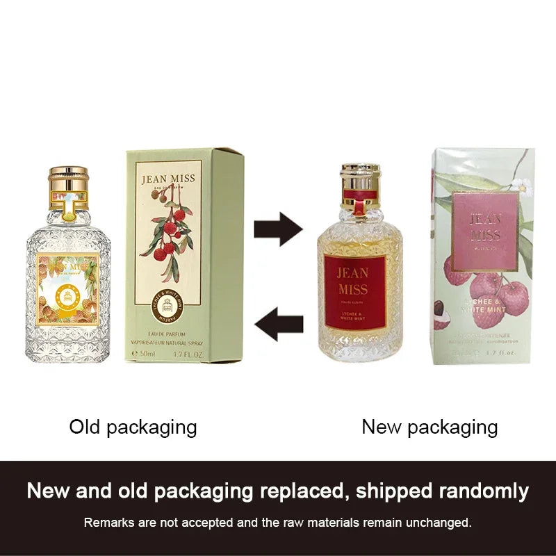 Brand Eau De Toilette Lasting Fragrance Fresh Floral And Fruity Fragrance Neutral Perfume Orange Rose Musk Daily Date Body Spray Peaceful Pleasures Health and Wellness 07 Litchi Mint 50ML