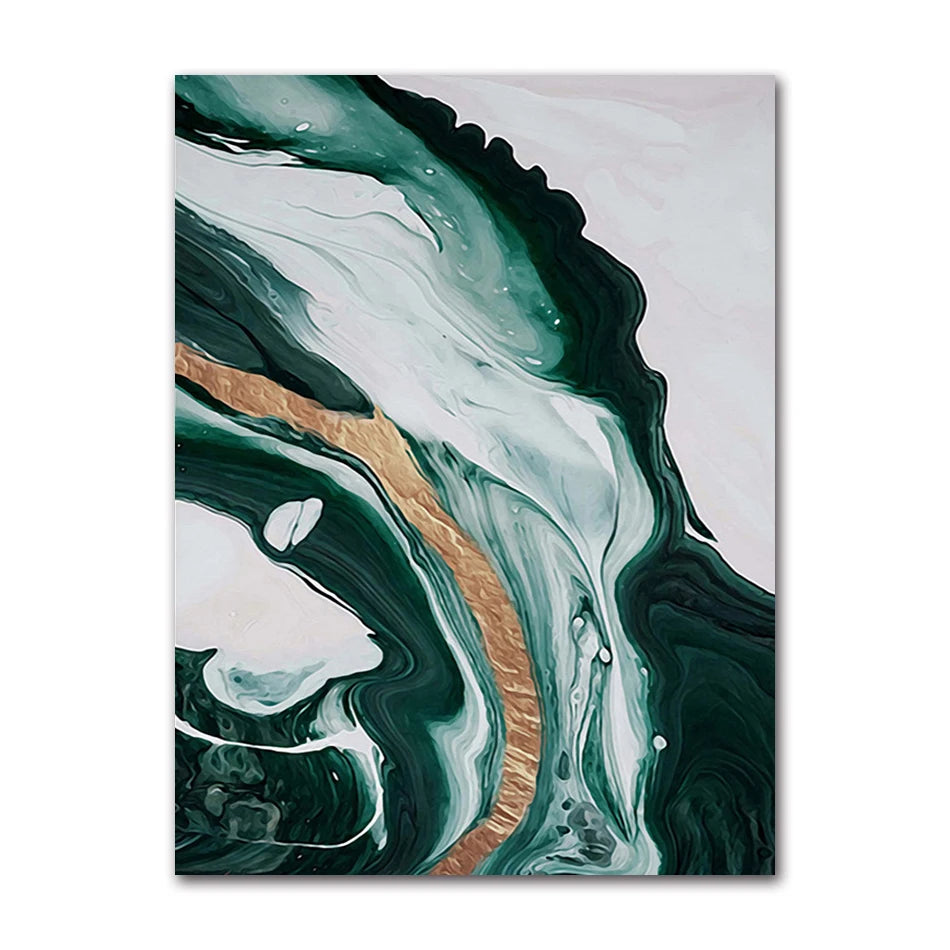 Minimalist Abstract Green Texture Canvas Wall Art Print Canvas Wall Art Peaceful Pleasures Health and Wellness A0722-03 30x40cm Unframed