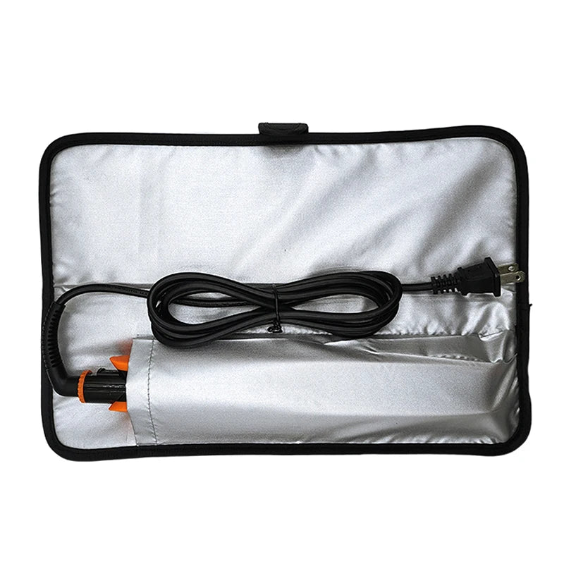 Hair Straightener Storage Bag Curling Heat-resistant Storage Bags Hair Flat Iron Straightener Curler Woman Folding Travel Bags Peaceful Pleasures Health and Wellness