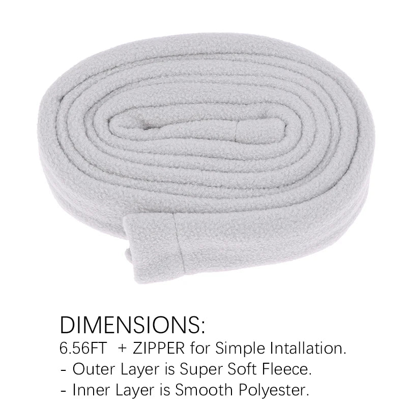 2M CPAP Hose Cover Fleece Insulation Sleeve with Zipper