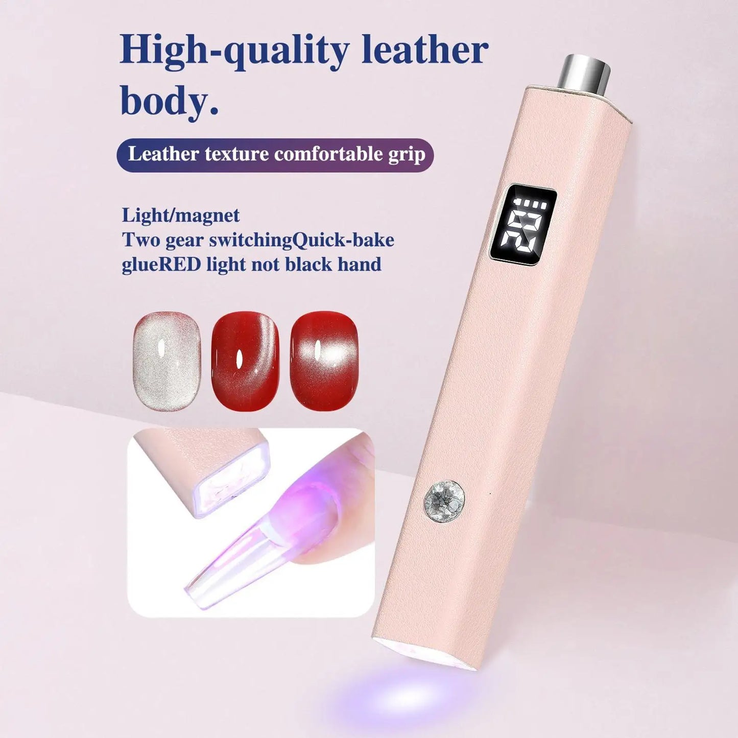 Mini UV Gel Nail Cure Lamp – Portable Rechargeable Flash Light