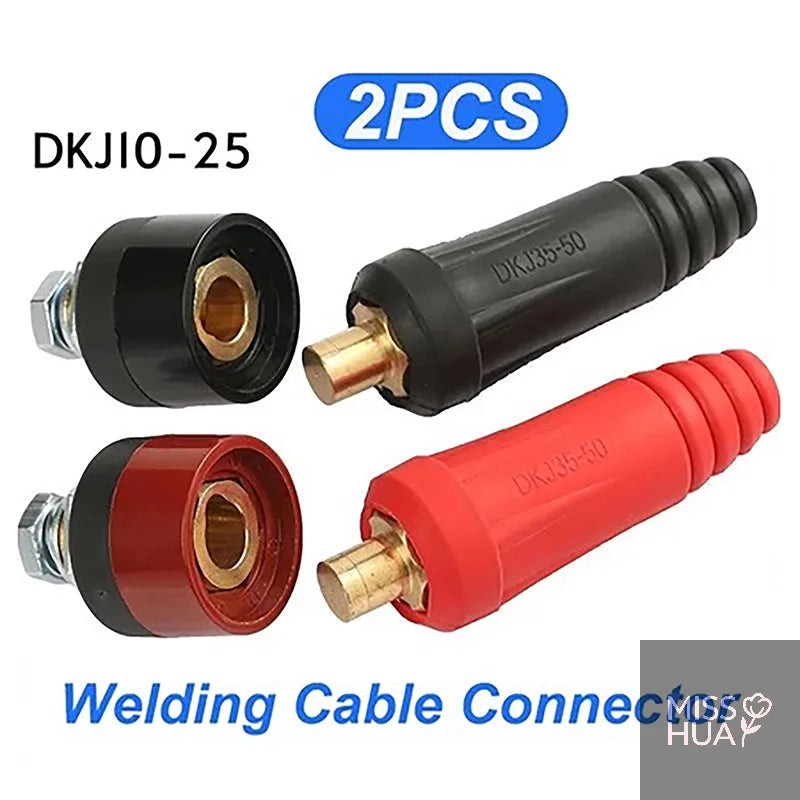 DKJ10-25 Quick Welding Cable Connector | European Style Brass