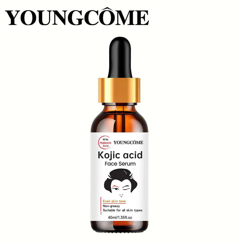 2PCS Kojic Acid Facial Serum - 60ML Even Skin Tone, Non-Greasy Hydration, Moisturizing Essence for All Skin Types Peaceful Pleasures Health and Wellness