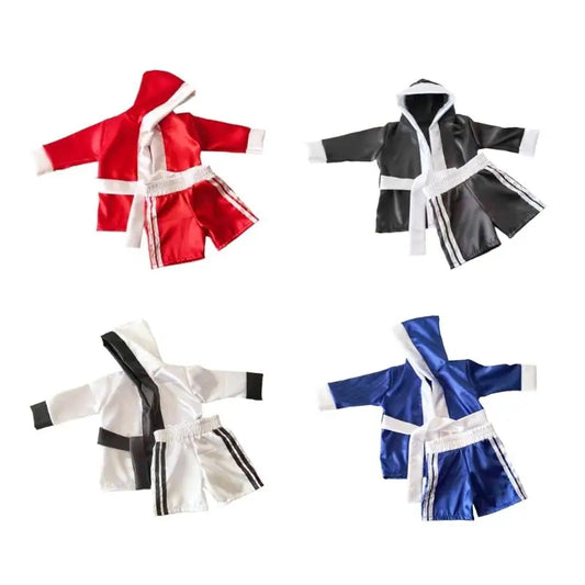 Baby Boxing Photography Outfit | Newborn Robe & Shorts 0-6M Baby Photo Costume Peaceful Pleasures Health and Wellness