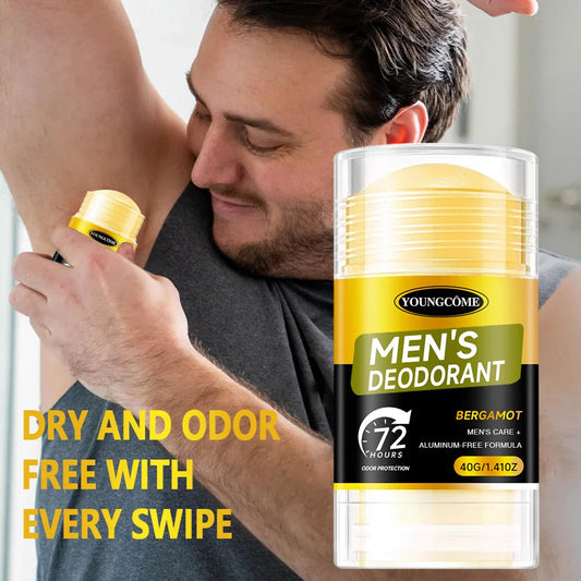 YOUNGCOME Men's Sandalwood Deodorant Stick – 40g All-Day Fresh Men's Deodorant Stick Oasis Select