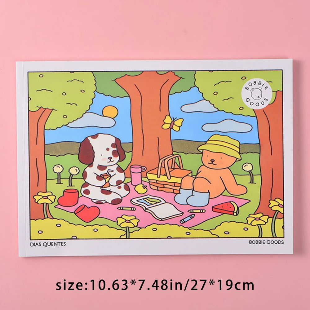Coloring Book DIY Hand Drawn Adult Decompression Self-healing Drawing