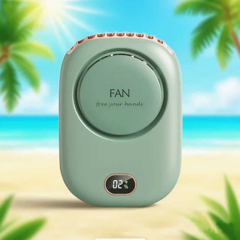 URGGU Portable Bladeless Mini Fan – Rechargeable & Ultra Quiet