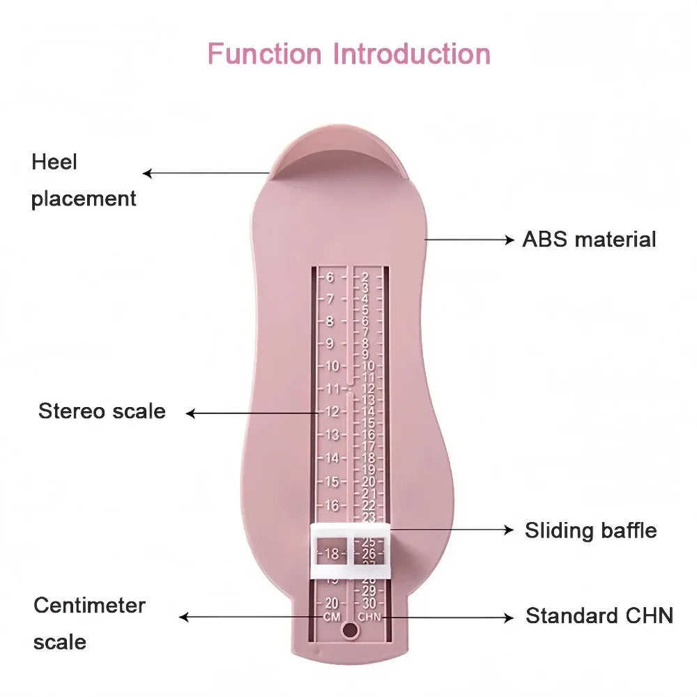 Kids Foot Measuring Ruler – Toddler Shoe Size Gauge Tool