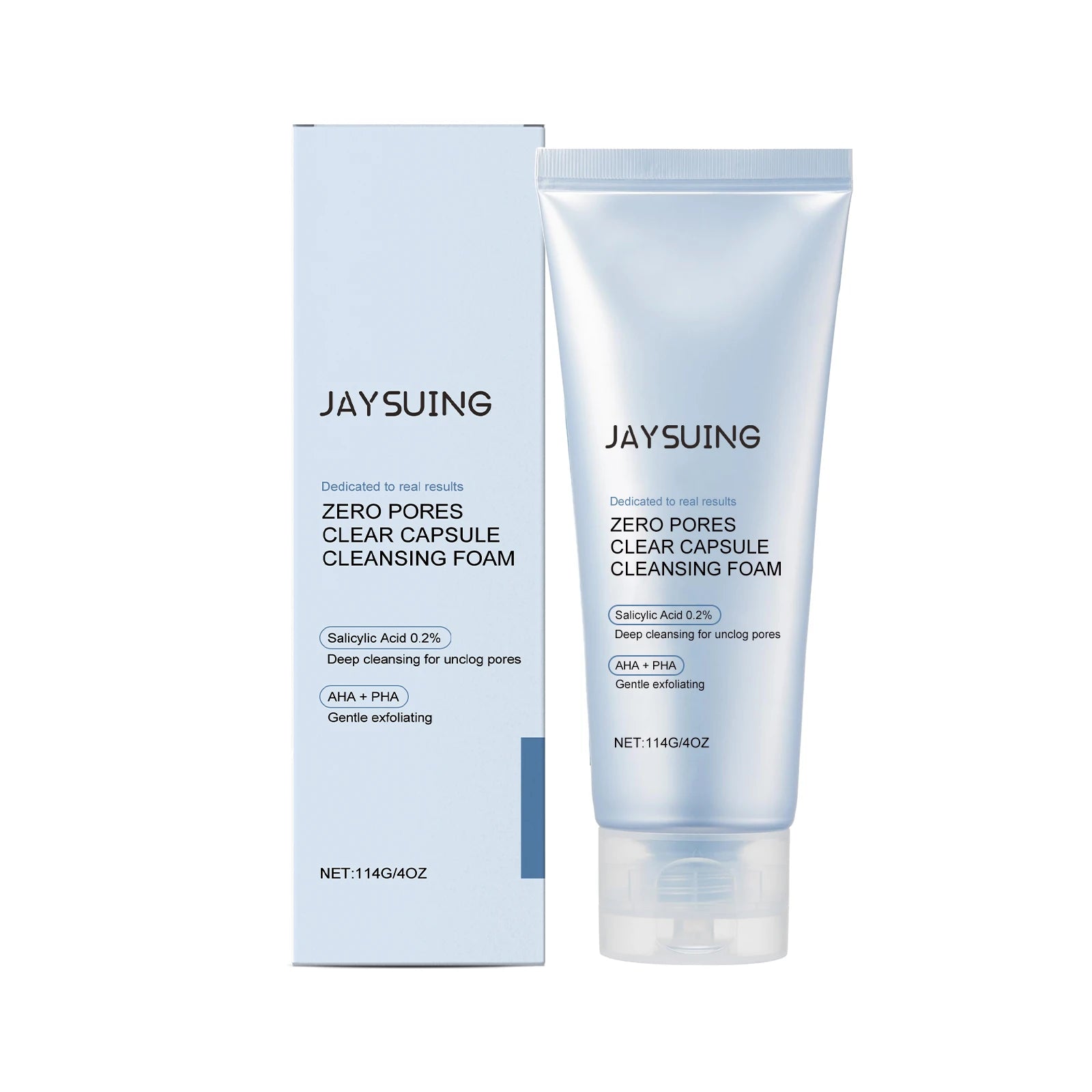 114g Salicylic Acid Cleansing Foam Oil-Control Cleansing Foam Deeply Cleans Pores Moisturizes Skin Refreshing Hydration Peaceful Pleasures Health and Wellness 1 PCS