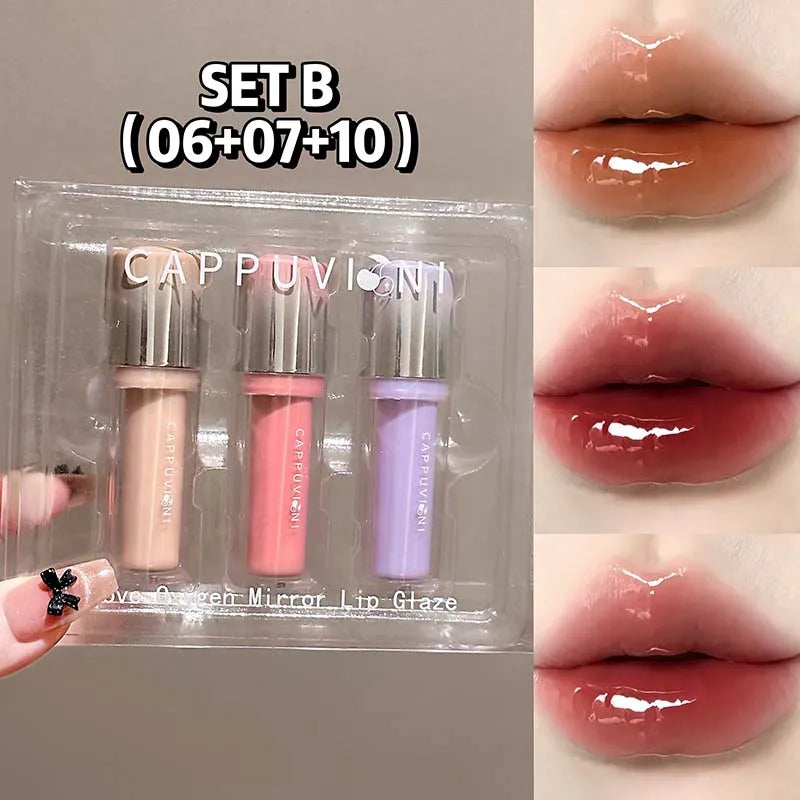 Cappuvini Strawberry Lip Gloss | Glass Mirror Shine Lip Tint