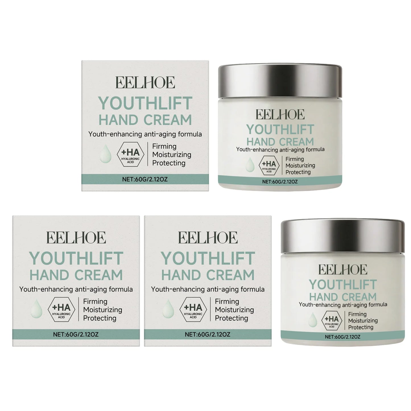 Retinol Hand Cream Nourishing Repair Soften Skin Prevent Dryness Cracking Beauty Long-Lasting Moisturizing Hand Skincare Lotion Peaceful Pleasures Health and Wellness 3 x 60g Boxed