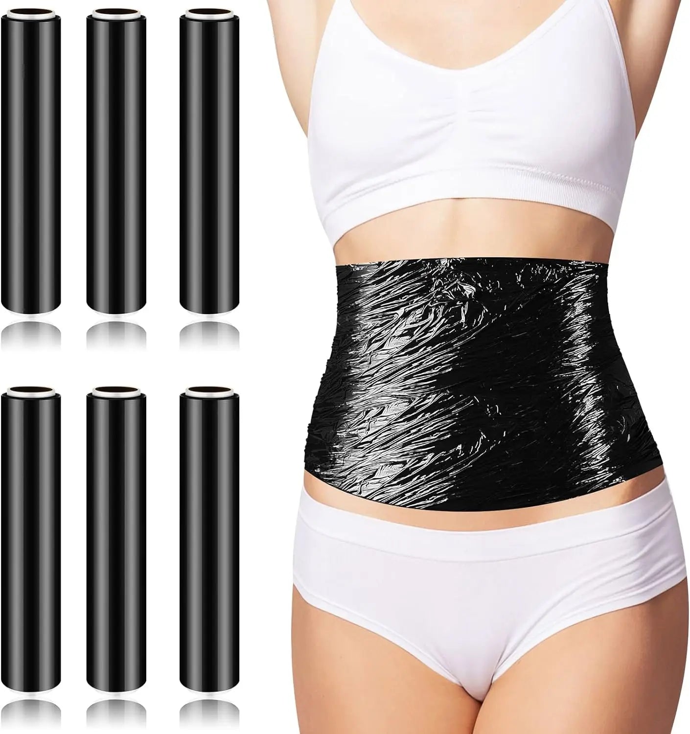 Body Slimming Wrap 6 Rolls | Sweat Enhancer & Cellulite Wrap