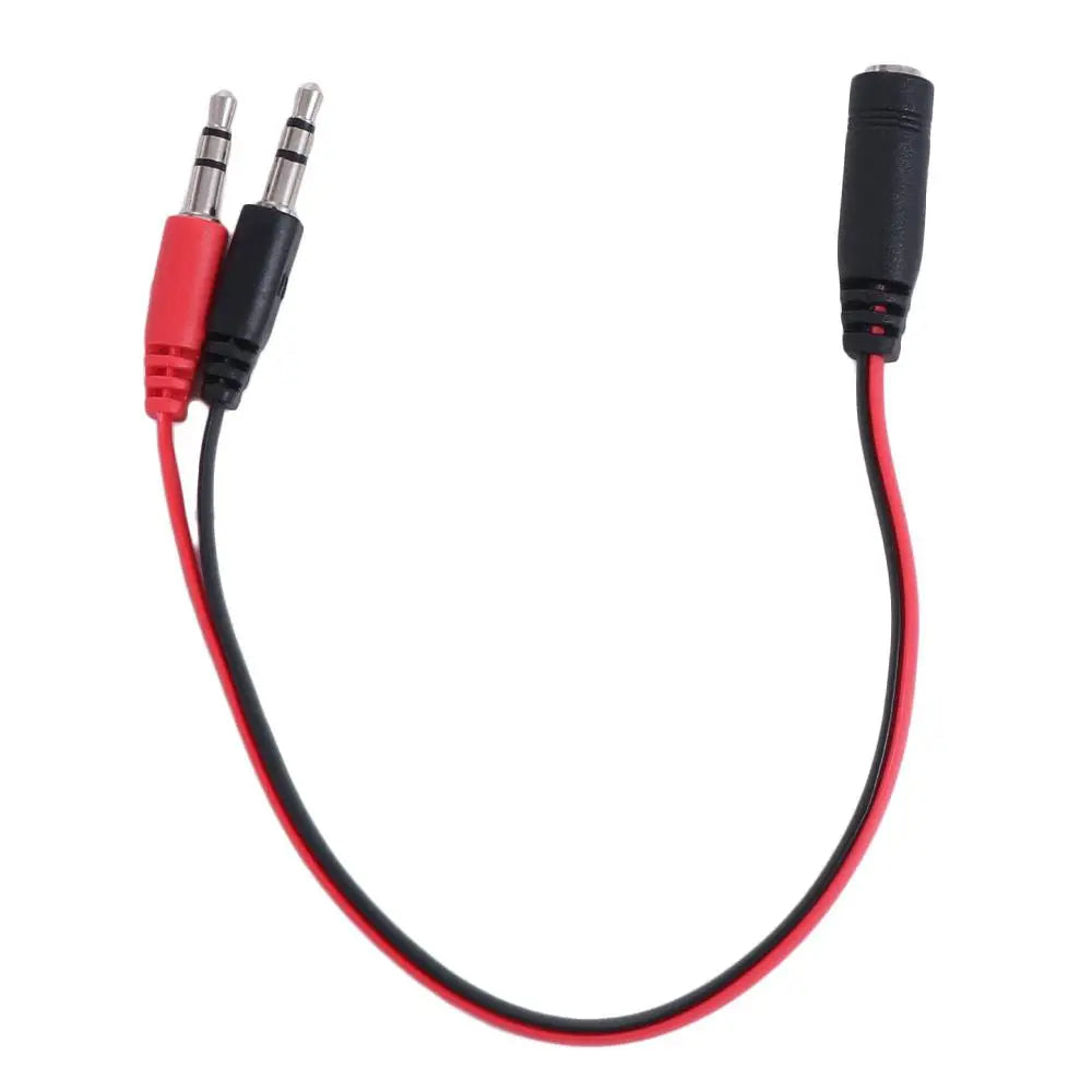 Durable 1 Male To 2 Female 3.5 Jack Audio Splitter Cable 1 Female To 2 Male Adapter Cord Stereo Audio Cable Smart Phone Peaceful Pleasures Health and Wellness