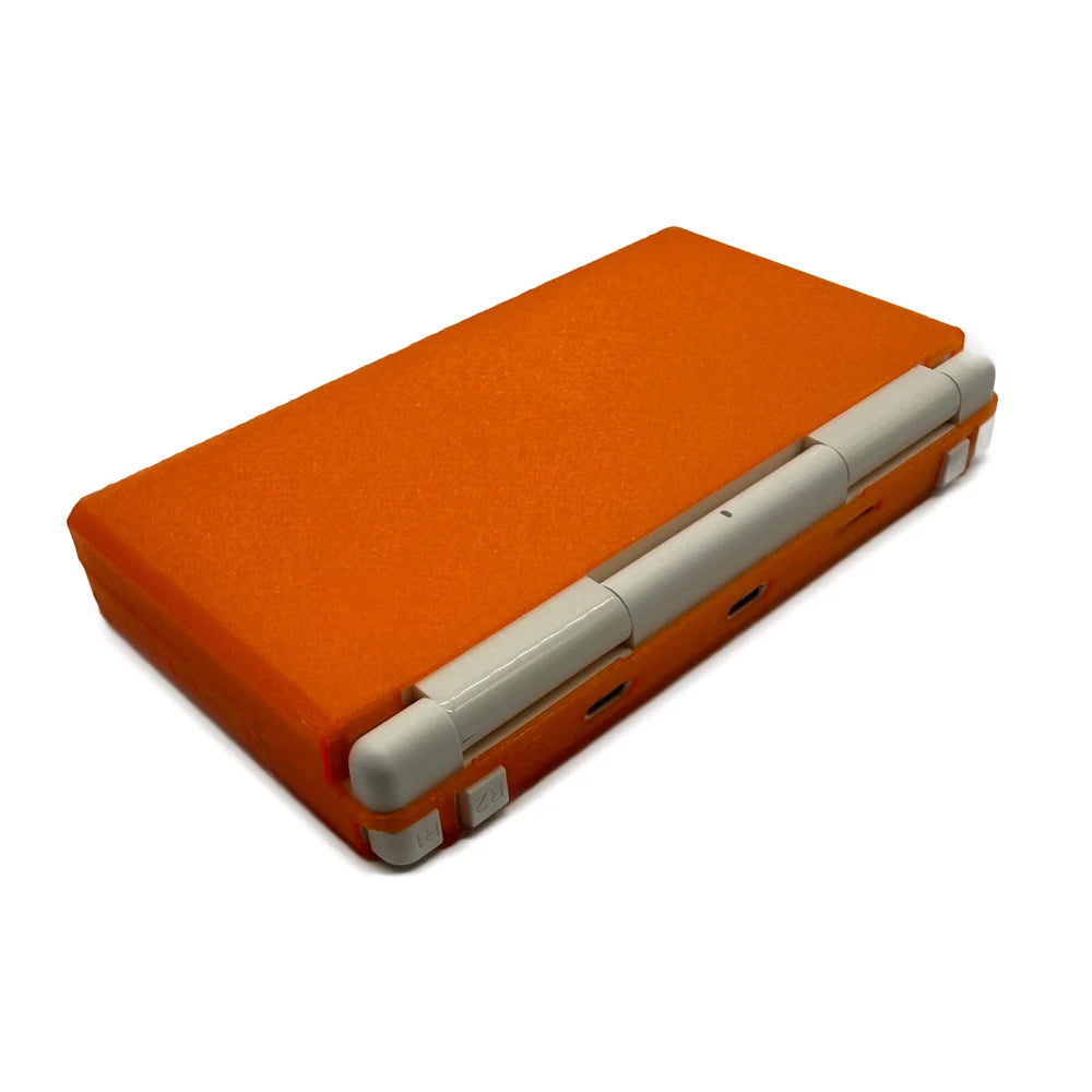 TPU Anti-Slip Flexible Protective Shell For Anbernic RG DS Console 3D Printed Protective Cover Fashionable And Simple Design Peaceful Pleasures Health and Wellness Translucent Orange