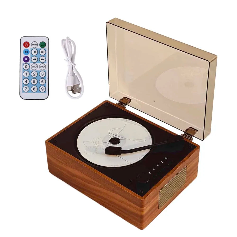 VODOOL Retro Portable CD Player | Bluetooth 5.0, USB & AUX