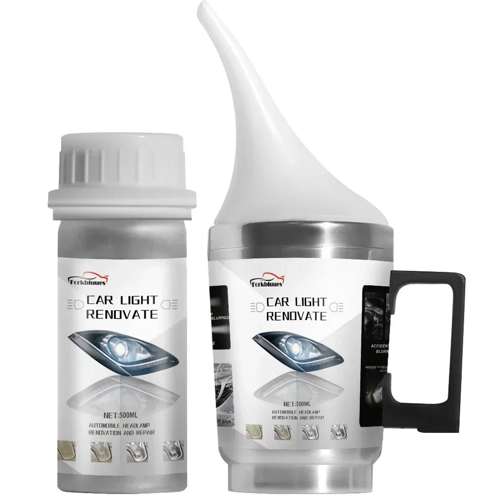 Car Headlight Refurbishment Fluid Car Headlight Repair Retreading Restoration Polish Kit Car Light Cleaner Maintainance Wax Peaceful Pleasures Health and Wellness