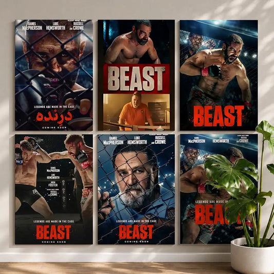 Movie-Beast HD Self-Adhesive Waterproof Wall Art Poster Wall Art Poster Peaceful Pleasures Health and Wellness