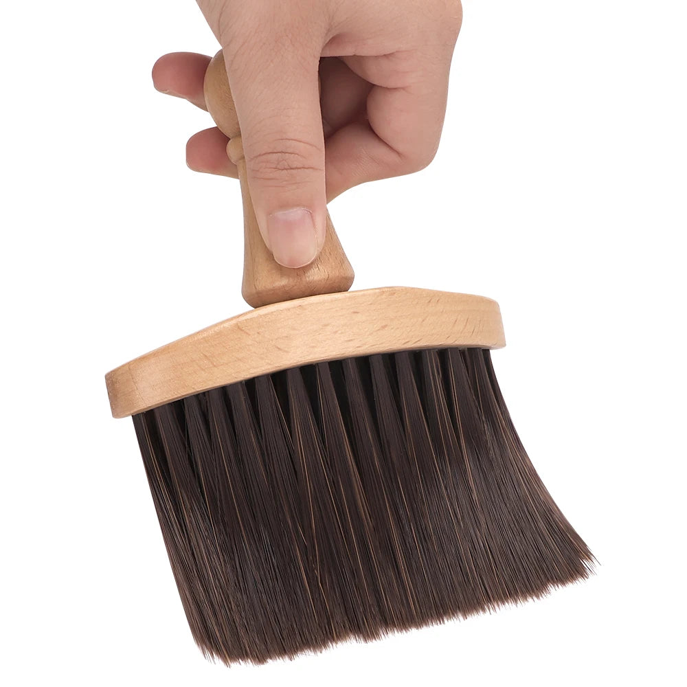NEW Broken Hair Brush Long Handle Neck Face Clean Soft Hairbrush Professional Hair Sweep Brush Salon Clean Shredded Hair Tools Peaceful Pleasures Health and Wellness