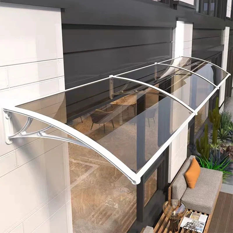 Window Awning Door Canopy 60x60 80x80 60x100 Window Awning Overhead Modern Polycarbonate Cover Outdoor Front Porch Patio Canopy Peaceful Pleasures Health and Wellness