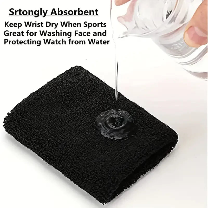 1 pcs Sweat-Absorbing Sports Wrist and Elbow Guard with Towel Wristband - Protector Sweatband Gym Wrist Guard, Fit Up To 100kg Peaceful Pleasures Health and Wellness