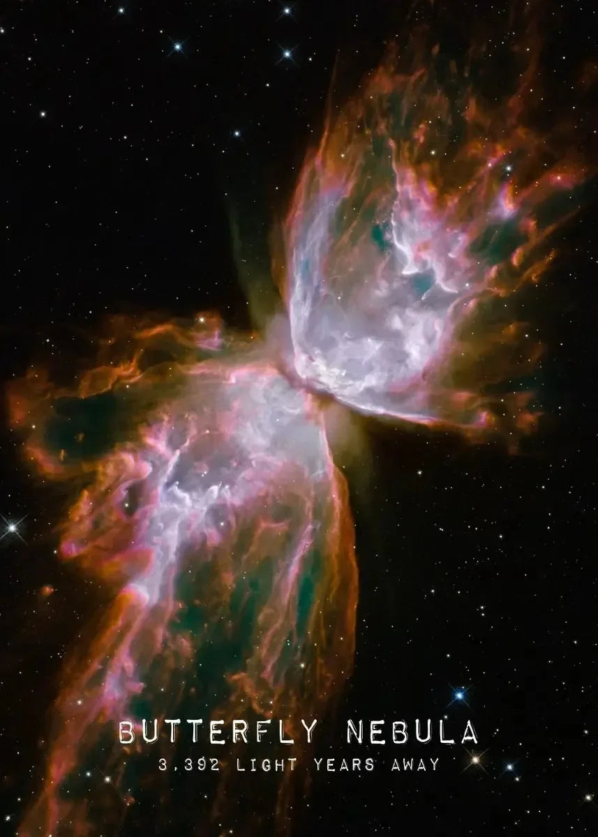Butterfly Nebula The Andromeda Galaxy Veil Nebula Cosmos Learning Poster Canvas Painting Wall Art Picture for Room Home Decor Peaceful Pleasures Health and Wellness 1 55x75cm