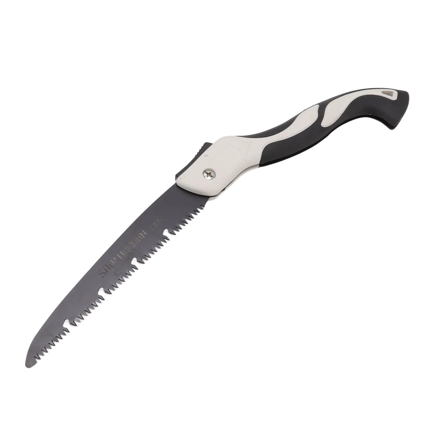Folding Saw Silicone Handle Compact Hand Pruning Saw Triple Cut Teeth Manganese Steel Blade for Branches Cutting for Gardening Peaceful Pleasures Health and Wellness