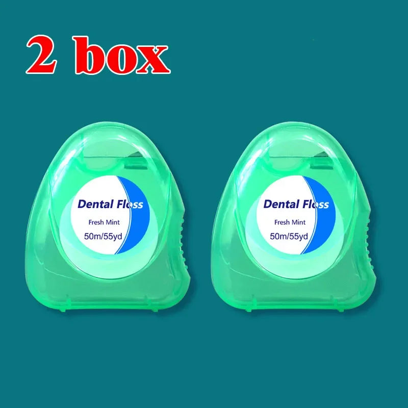 3pcs Ultraclean Mint Dental Floss Effective Plaque Removal,Teeth&Gum Protection Shred Resistant ForThoroughly Clean InTight Area Peaceful Pleasures Health and Wellness C686-Green 2 box