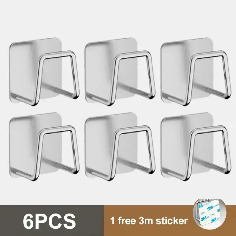 Stainless Steel Wall-Mounted Sponge Holder & Kitchen Rack