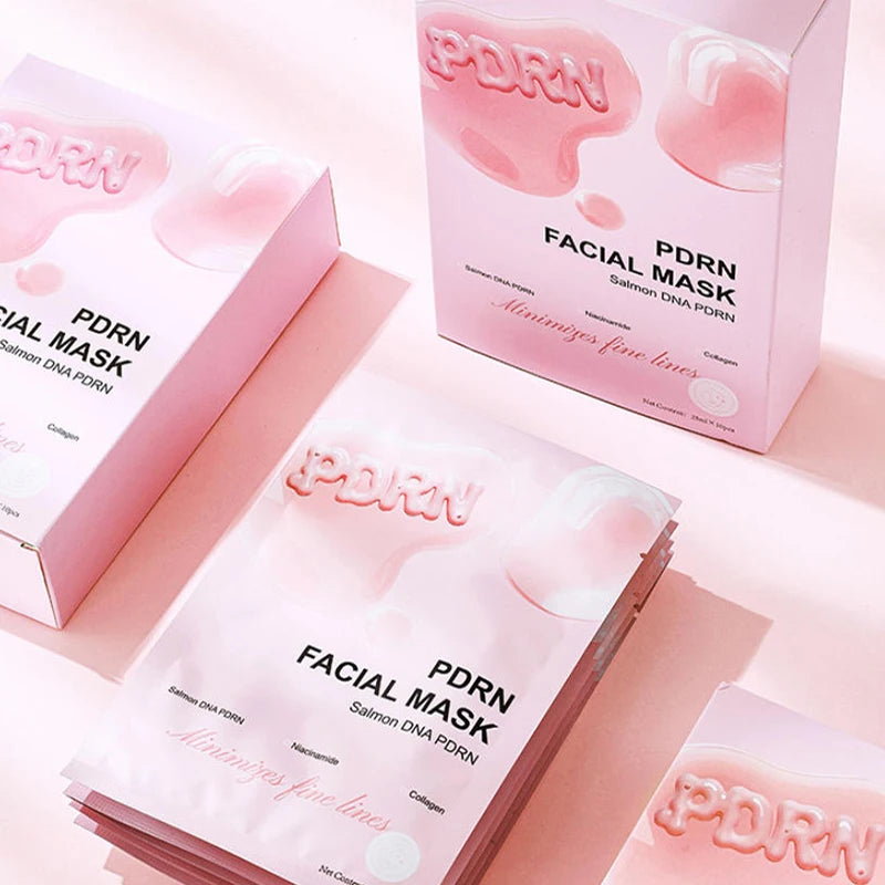 Salmon DNA PDRN Facial Mask Deep Hydrating Moisturizing Firming Collagen Nicotinamide Nourishing Korean Skin Care Face Mask Peaceful Pleasures Health and Wellness