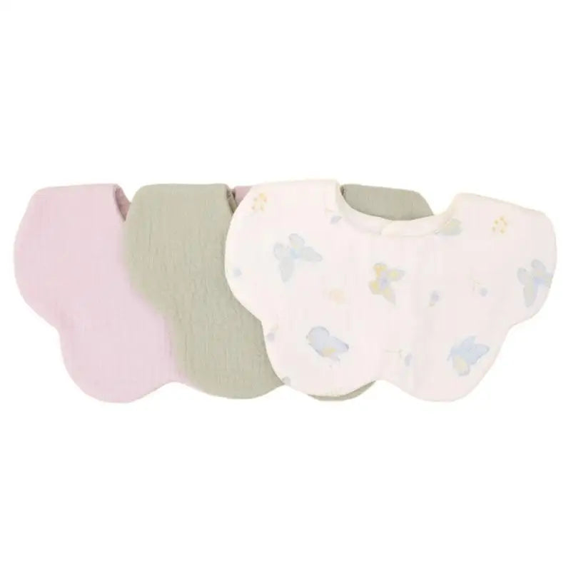 3-Pack Soft Cotton Baby Drool Bibs | Newborn Burp Cloth Set