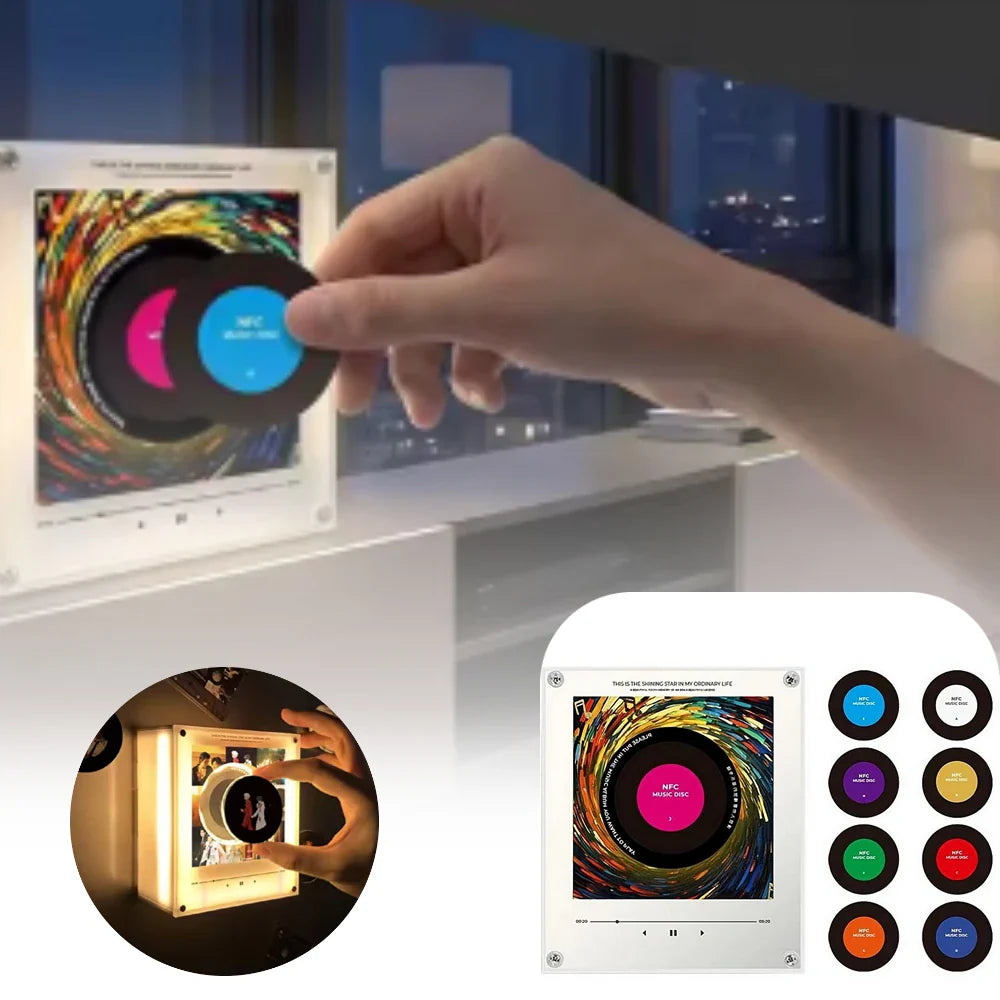 NFC Smart Fridge Magnet Music Player & Warm Night Light