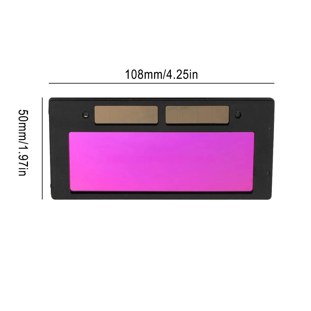 Solar Powered Auto Darkening Welding Helmet Adjustable Shade LCD Protective Face Shield for Mig Tig Arc Metal Work Peaceful Pleasures Health and Wellness A