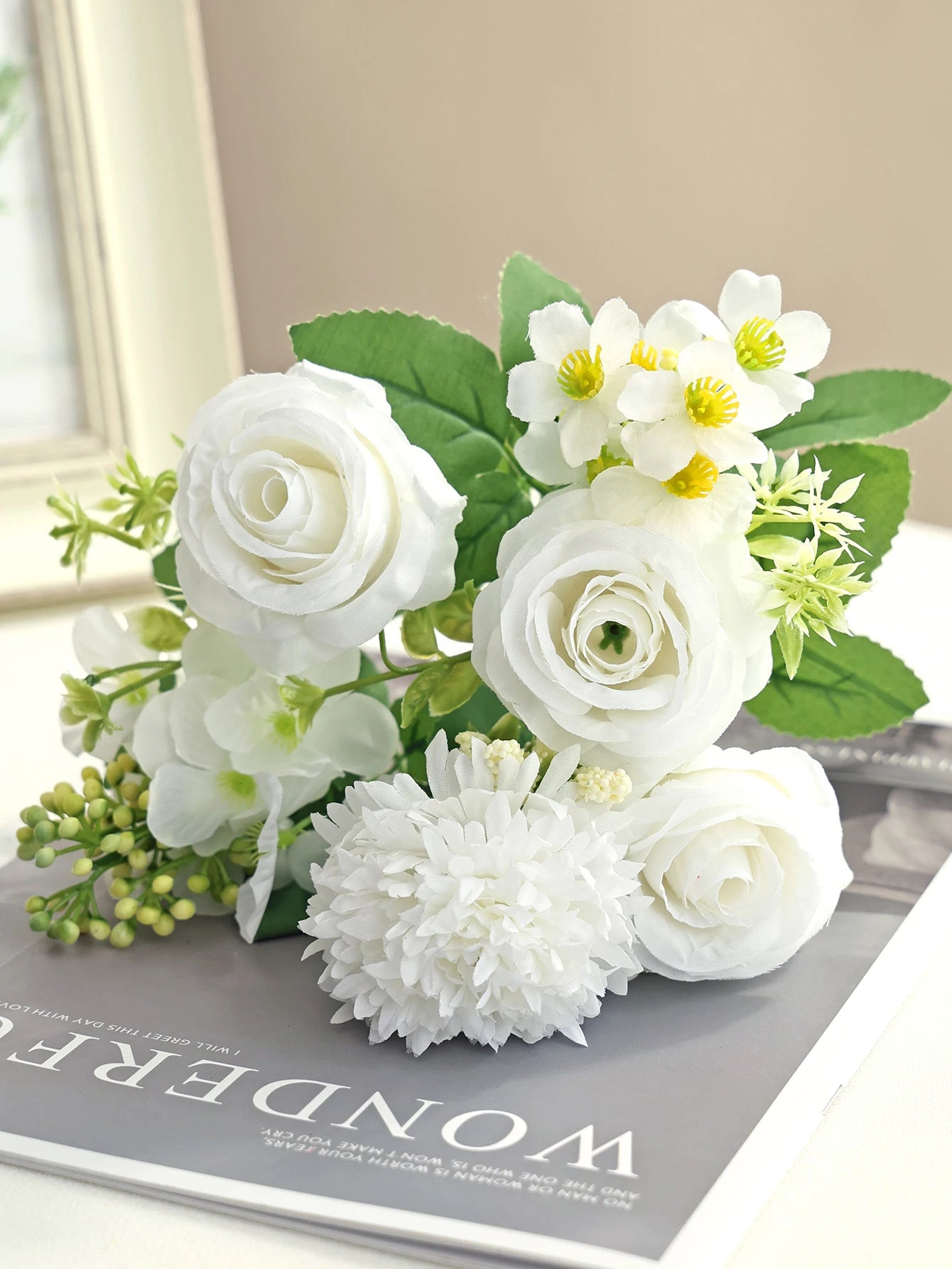 Artificial Silk Hydrangea Rose Bouquet | Wedding & Home Decor
