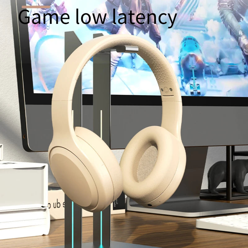 Bluetooth 5.3 Headphones 3.5mm Wired Headsets Over Ear Gaming Earphones Foldable Wireless Earphones with Mic TF/AUX Music Play Peaceful Pleasures Health and Wellness