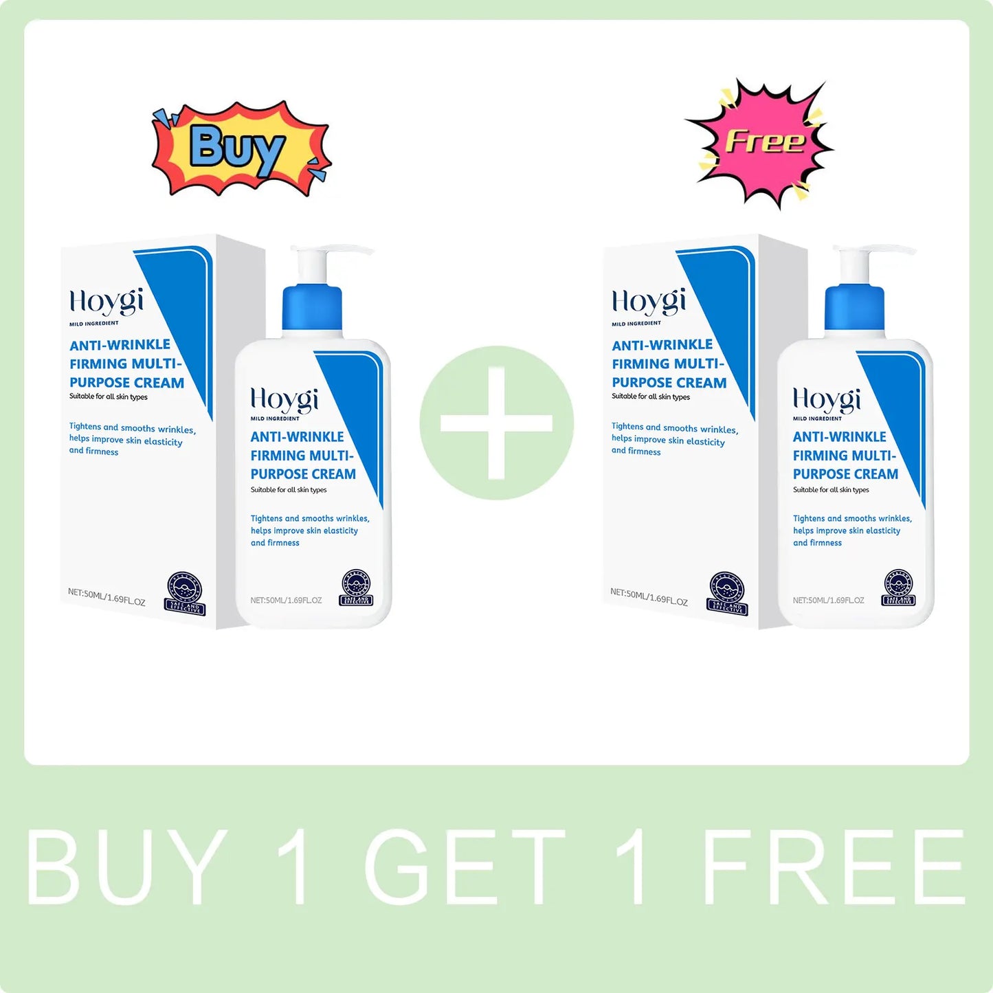 Hoygi Hyaluronic Acid Cream – Hydrating & Pore-Minimizing 50ml