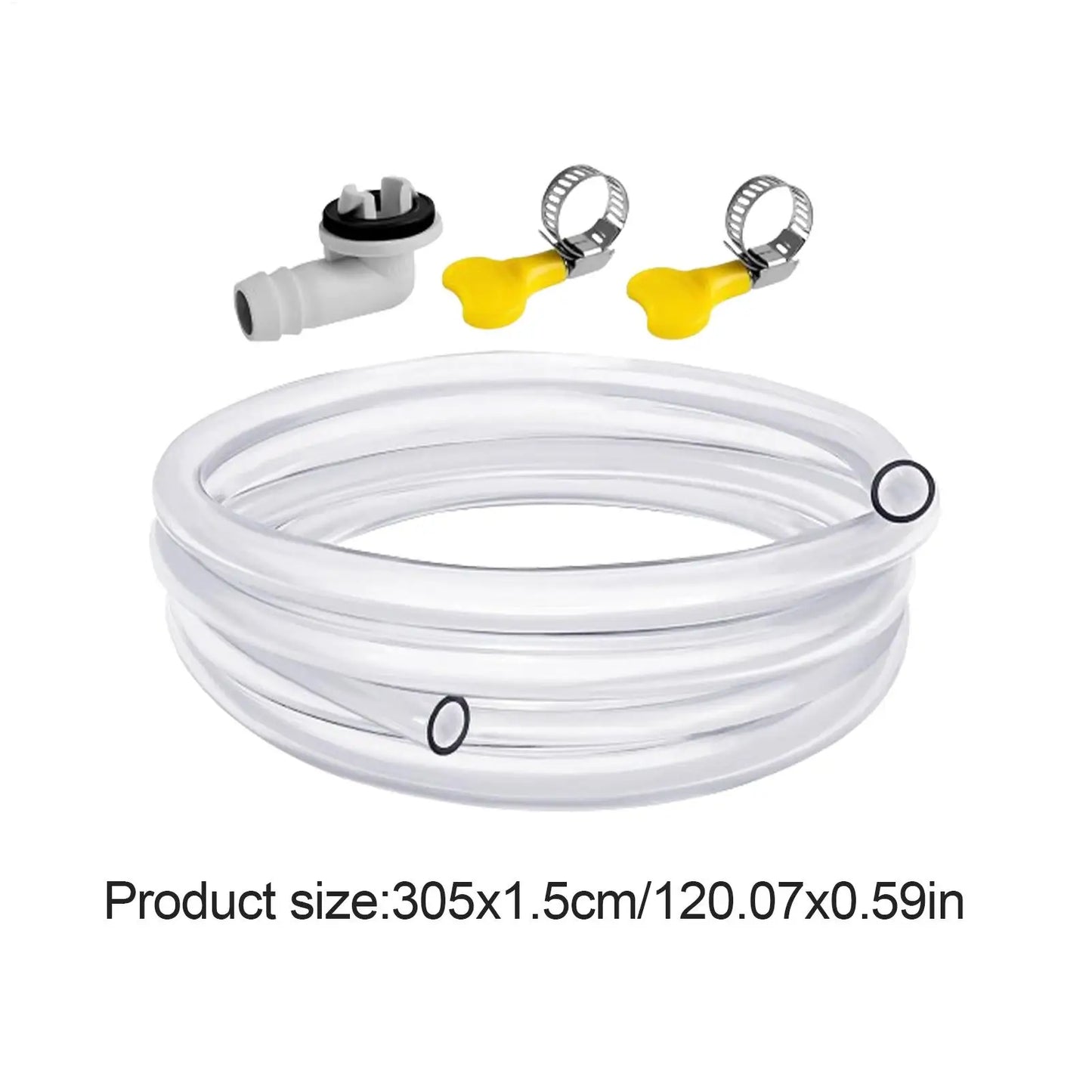 Portable AC Drain Hose Leak-Proof Portable AC Drain Hose Reusable Air Conditioning Drain Pipe for Most Window Air Conditioner Peaceful Pleasures Health and Wellness