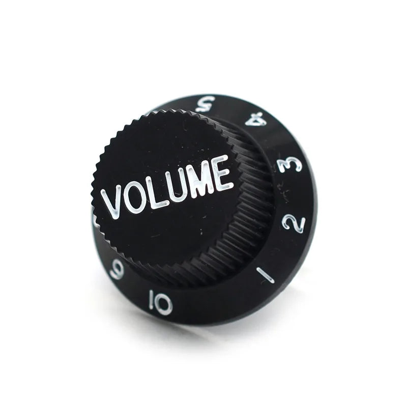 Black Plastic Volume Tone Control Knob Electric Guitar Pickup