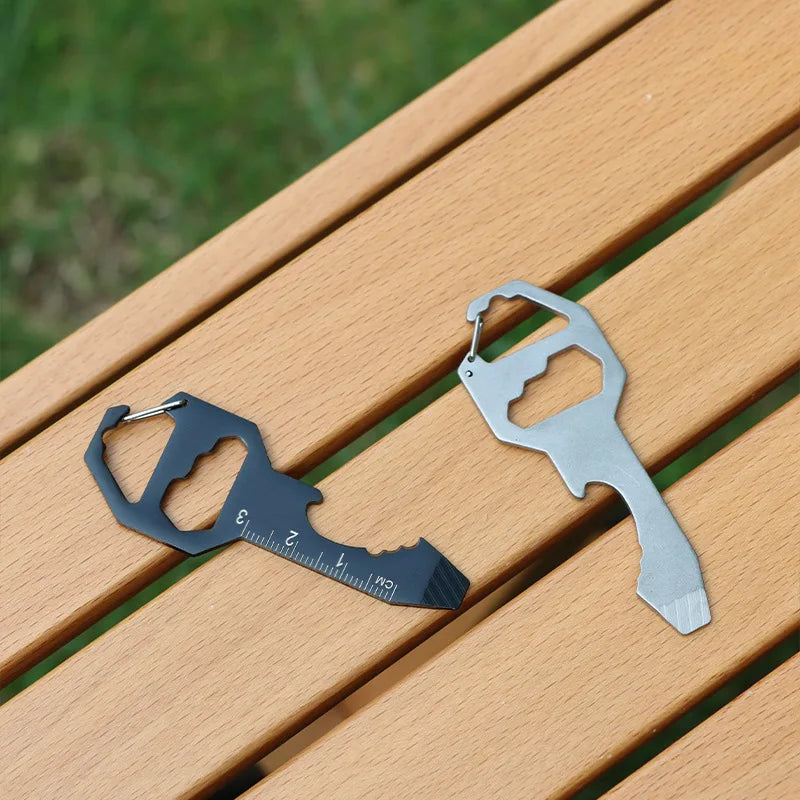 Cassette EDC Multi-Tool Keychain | Bottle Opener & Screwdriver EDC Multi-Tool Card Peaceful Pleasures Health and Wellness