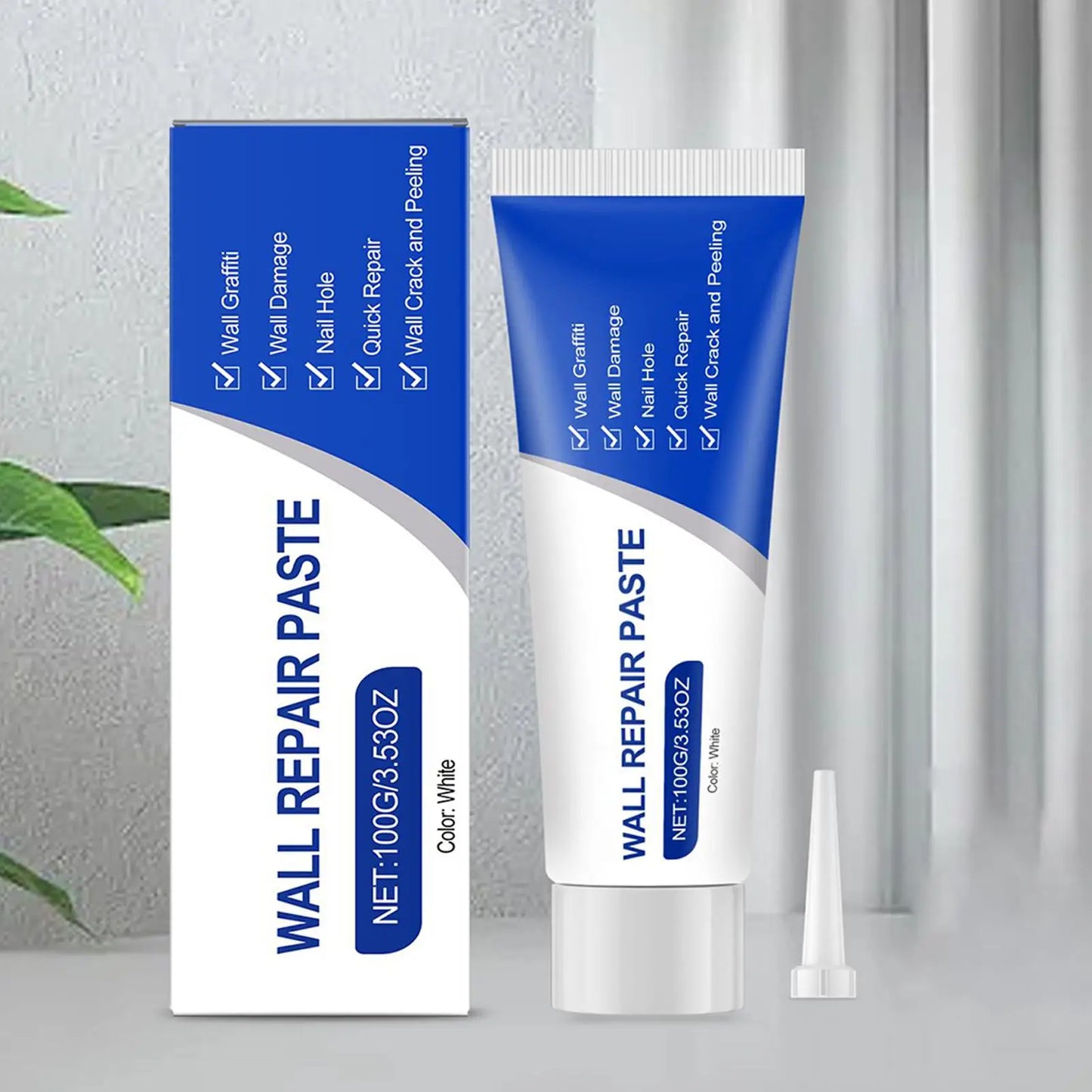 Drywall Repair Kit – Quick-Dry Crack Filling Paste & Scraper