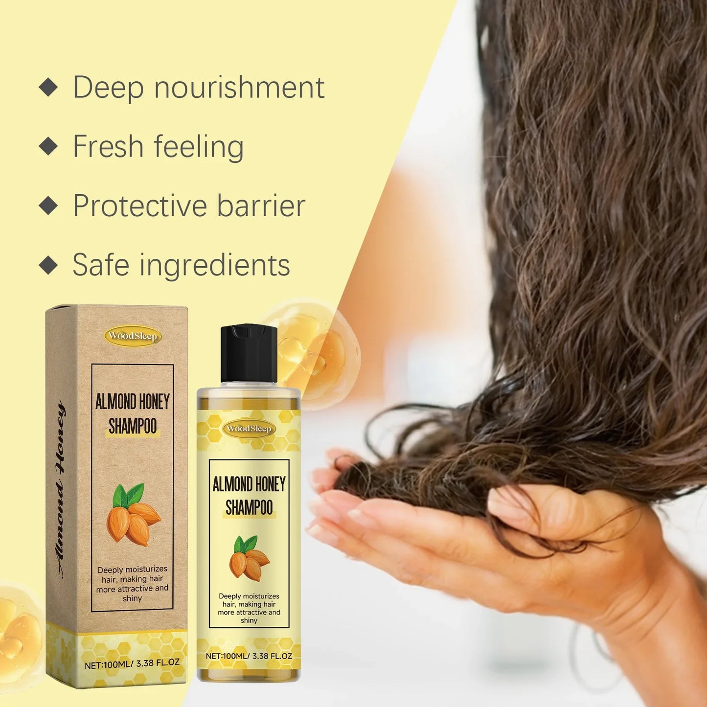 Honey & Almond Shampoo, Balm & Conditioner Kit – All Hair Types
