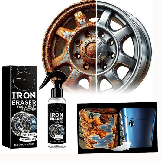 Universal Rust Remover Revitalizing Spray for Car Wheels & Metal Surfaces, Strong Decontamination, Smooth & Reliable Peaceful Pleasures Health and Wellness 120ml