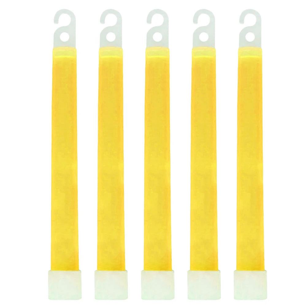 10-30pc Military Glow Light Sticks Waterproof Concert Party Light Stick with Hook Camping Hiking Walking SOS Gear Survival Kits Peaceful Pleasures Health and Wellness 5pcs