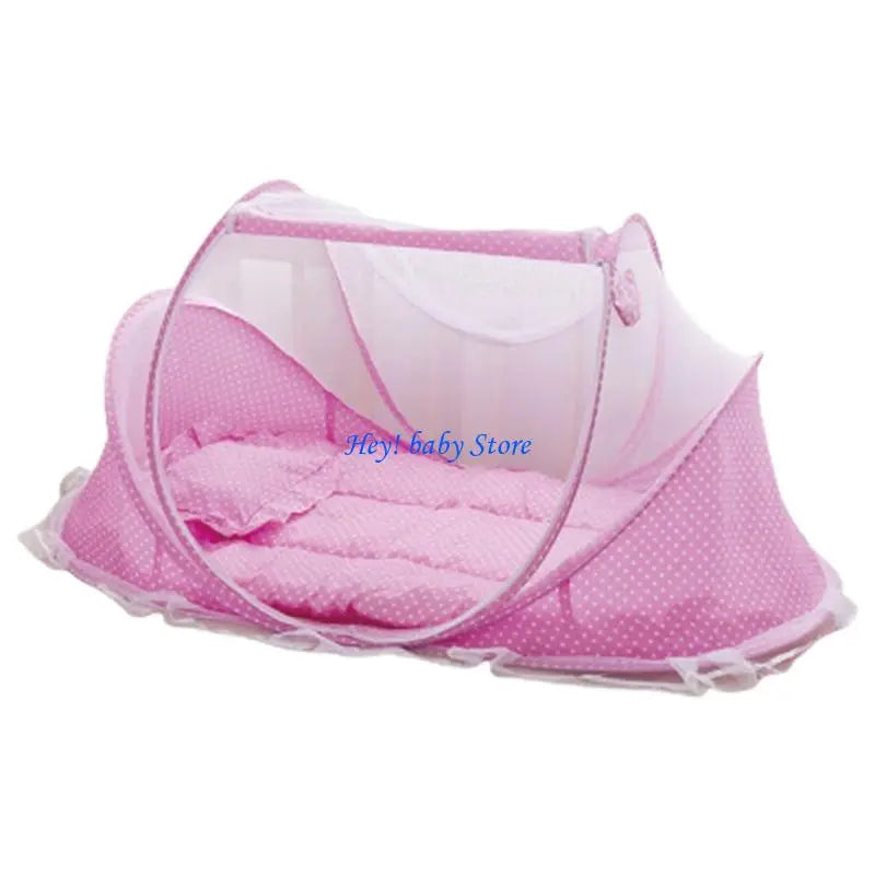 4-Piece Baby Foldable Netting Tent Crib Set | Breathable Mesh