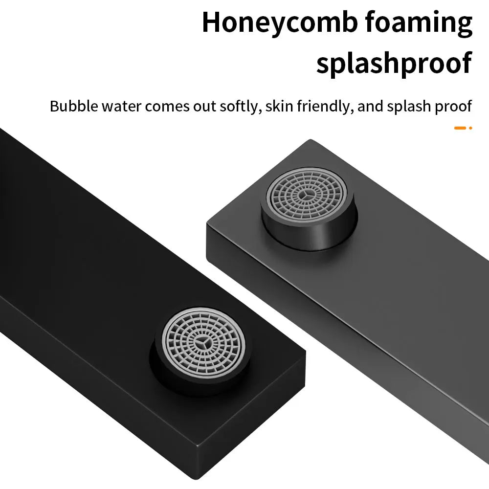 304 Stainless Steel Square Basin Faucet | Single Handle Hot & Cold