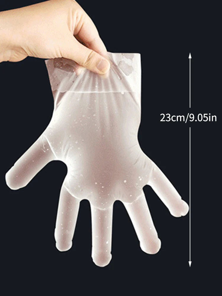 Disposable PVC Gloves 50-Pack | Latex-Free, Food Safe, Powder-Free