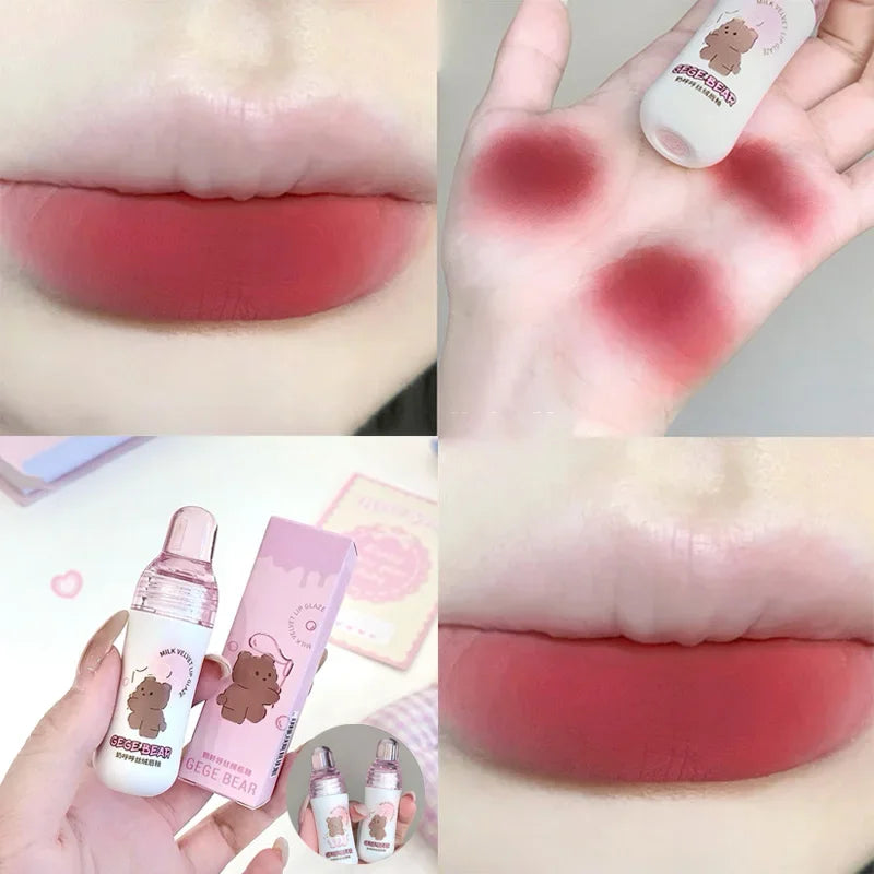 Gege Bear Matte Velvet Lip Glaze – Waterproof Long-Lasting