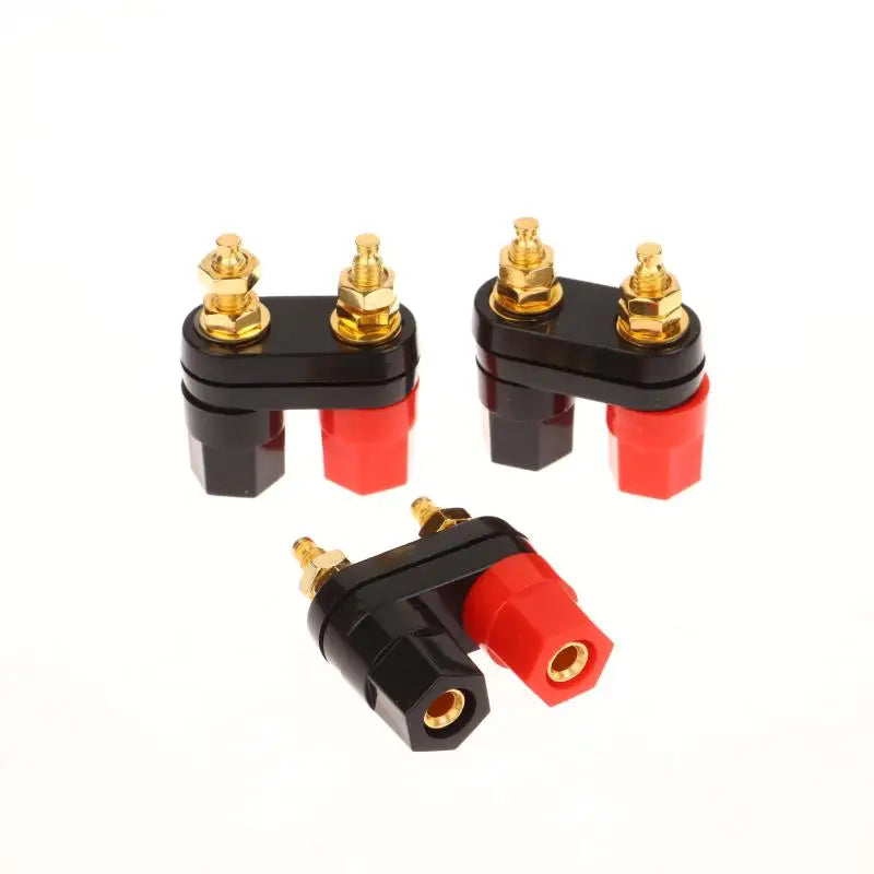New 1/5Pcs Banana Plugs Couple Terminals Red Black Connector Amplifier Terminal Binding Post Banana Speaker Plug Jack Peaceful Pleasures Health and Wellness
