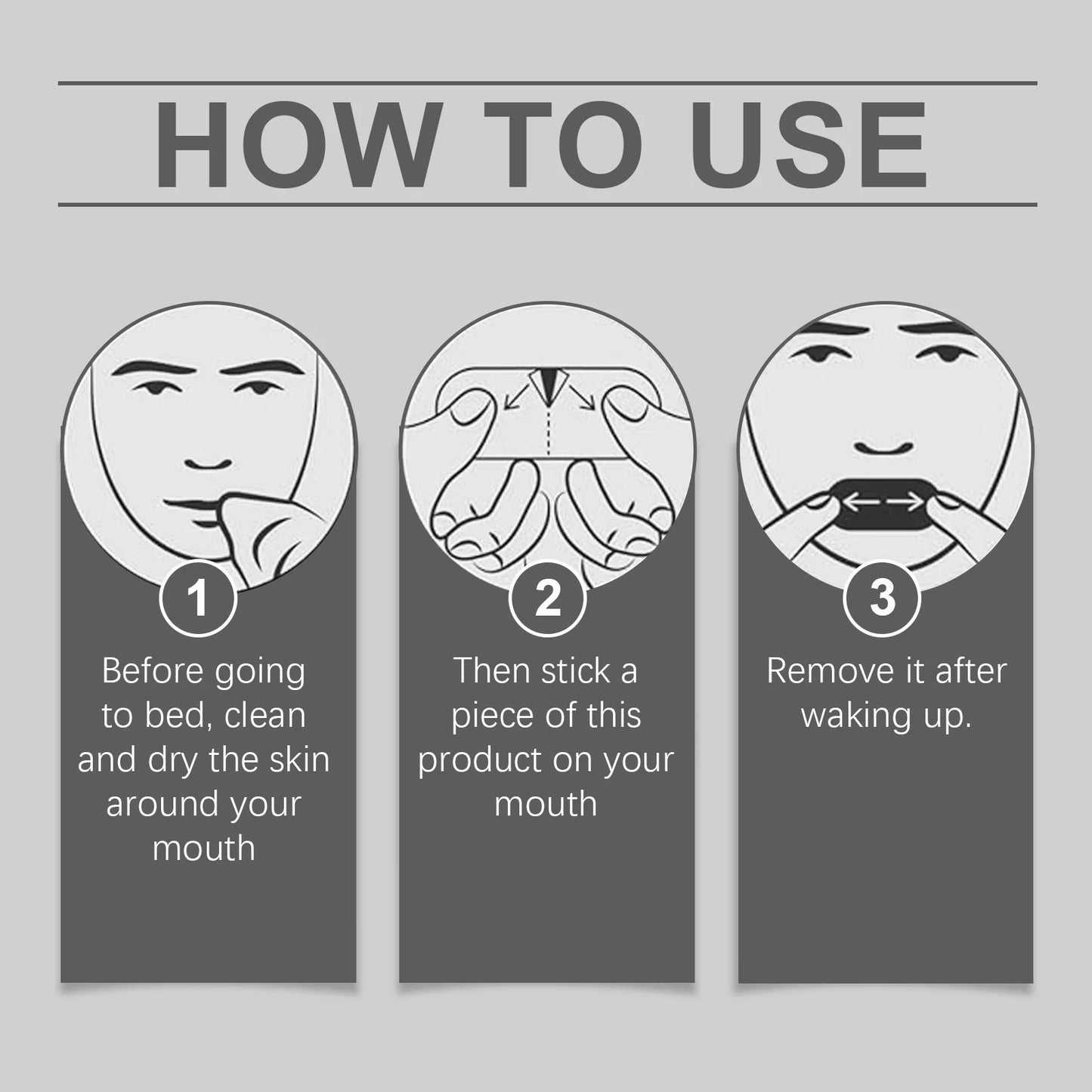 Mouth Tape for Sleep – Anti-Snoring Moisturizing Strips 30ct