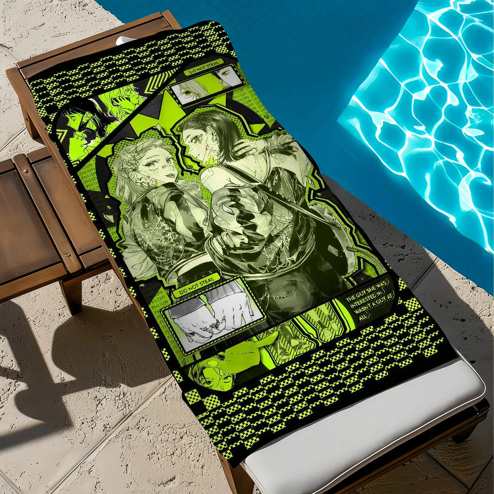 Quick-Dry Beach Towel | Soft Lightweight Travel & Gym Towel Quick-Dry Beach Towel Peaceful Pleasures Health and Wellness z1 STJ80x160CM
